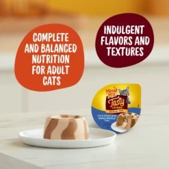 Meow Mix Tasty Layers Tuna & Whitefish Recipe Stuffed With Real Tuna Swirled Paté Cat Food, 2.75-oz Can, Case Of 12 -PurePet Bites Shop 292096 PT4. AC SS1800 V1661896380