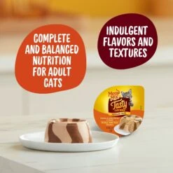 Meow Mix Tasty Layers Chicken & Turkey Recipe Stuffed With Real Chicken Swirled Paté Cat Food, 2.75-oz Can, Case Of 12 -PurePet Bites Shop 292098 PT4. AC SS1800 V1670621660