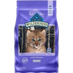 Blue Buffalo Wilderness High Protein Natural Grain-Free Chicken Kitten Dry Cat Food & Fancy Feast Tender Feast Variety Pack Canned Kitten Food -PurePet Bites Shop 292760 PT5. AC SS1800 V1620011526