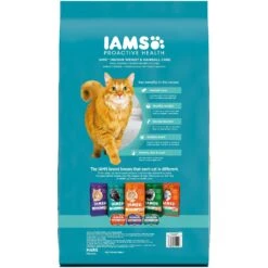 Iams ProActive Health Indoor Weight & Hairball Care Adult Dry Cat Food & Greenies Feline SmartBites Healthy Indoor Natural Tuna Flavor Soft & Crunchy Adult Cat Treats -PurePet Bites Shop 293250 PT2. AC SS1800 V1648071996