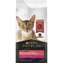 Purina Pro Plan Adult Sensitive Skin & Stomach Lamb & Rice Formula Dry Cat Food & Purina Pro Plan Veterinary Diets FortiFlora Powder Digestive Supplement For Cats -PurePet Bites Shop 293584 PT1. AC SS1800 V1620079342