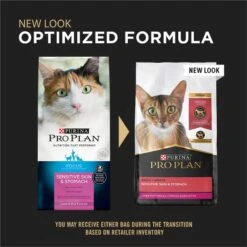 Purina Pro Plan Adult Sensitive Skin & Stomach Lamb & Rice Formula Dry Cat Food & Purina Pro Plan Veterinary Diets FortiFlora Powder Digestive Supplement For Cats -PurePet Bites Shop 293584 PT4. AC SS1800 V1620086548