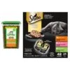 Sheba Perfect Portions Grain-Free Roasted Chicken, Gourmet Salmon & Tender Turkey Cuts In Gravy Variety Pack Adult Wet Cat Food Trays & Greenies Feline SmartBites Healthy Indoor Natural Chicken Flavor Soft & Crunchy Adult Cat Treats -PurePet Bites Shop 293844 MAIN. AC SS1800 V1657656667