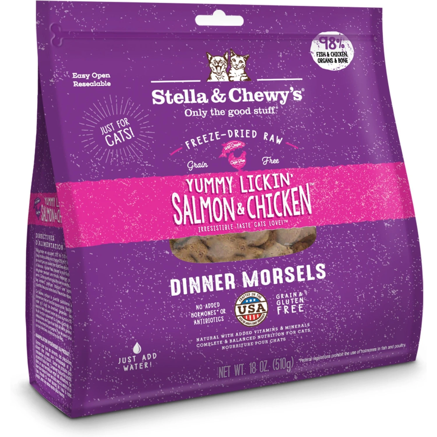 Stella & Chewy's Chick Chick Chicken Dinner Morsels Freeze-Dried Raw Cat Food & Stella & Chewy's Yummy Lickin' Salmon & Chicken Dinner Morsels Freeze-Dried Raw Cat Food 4 Stella & Chewy's Chick Chick Chicken Dinner Morsels Freeze-Dried Raw Cat Food & Stella & Chewy's Yummy Lickin' Salmon & Chicken Dinner Morsels Freeze-Dried Raw Cat Food - Image 2