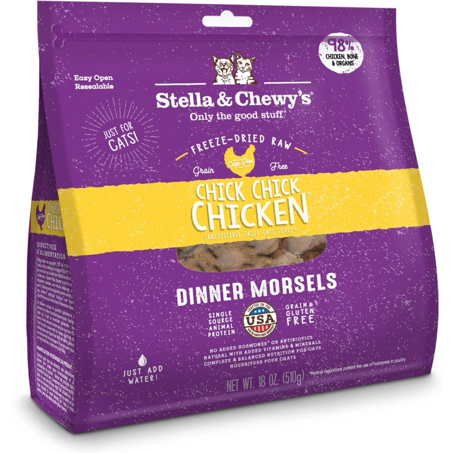 Stella & Chewy's Chick Chick Chicken Dinner Morsels Freeze-Dried Raw Cat Food & Stella & Chewy's Yummy Lickin' Salmon & Chicken Dinner Morsels Freeze-Dried Raw Cat Food 8 Stella & Chewy's Chick Chick Chicken Dinner Morsels Freeze-Dried Raw Cat Food & Stella & Chewy's Yummy Lickin' Salmon & Chicken Dinner Morsels Freeze-Dried Raw Cat Food - Image 6