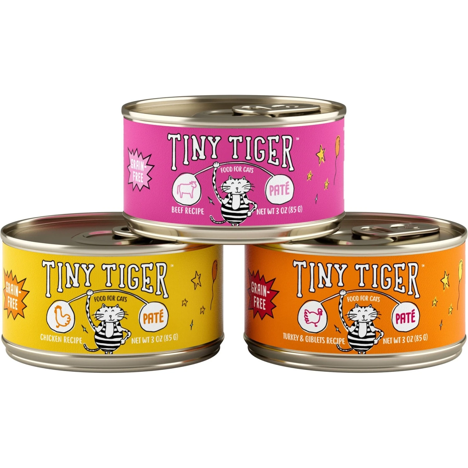 Tiny Tiger Pate Beef & Poultry Recipes Variety Pack Grain-Free Canned Cat Food & Fancy Feast Classic Poultry & Beef Pate Collection Feast Variety Pack Wet Cat Food 9 Tiny Tiger Pate Beef & Poultry Recipes Variety Pack Grain-Free Canned Cat Food & Fancy Feast Classic Poultry & Beef Pate Collection Feast Variety Pack Wet Cat Food - Image 7