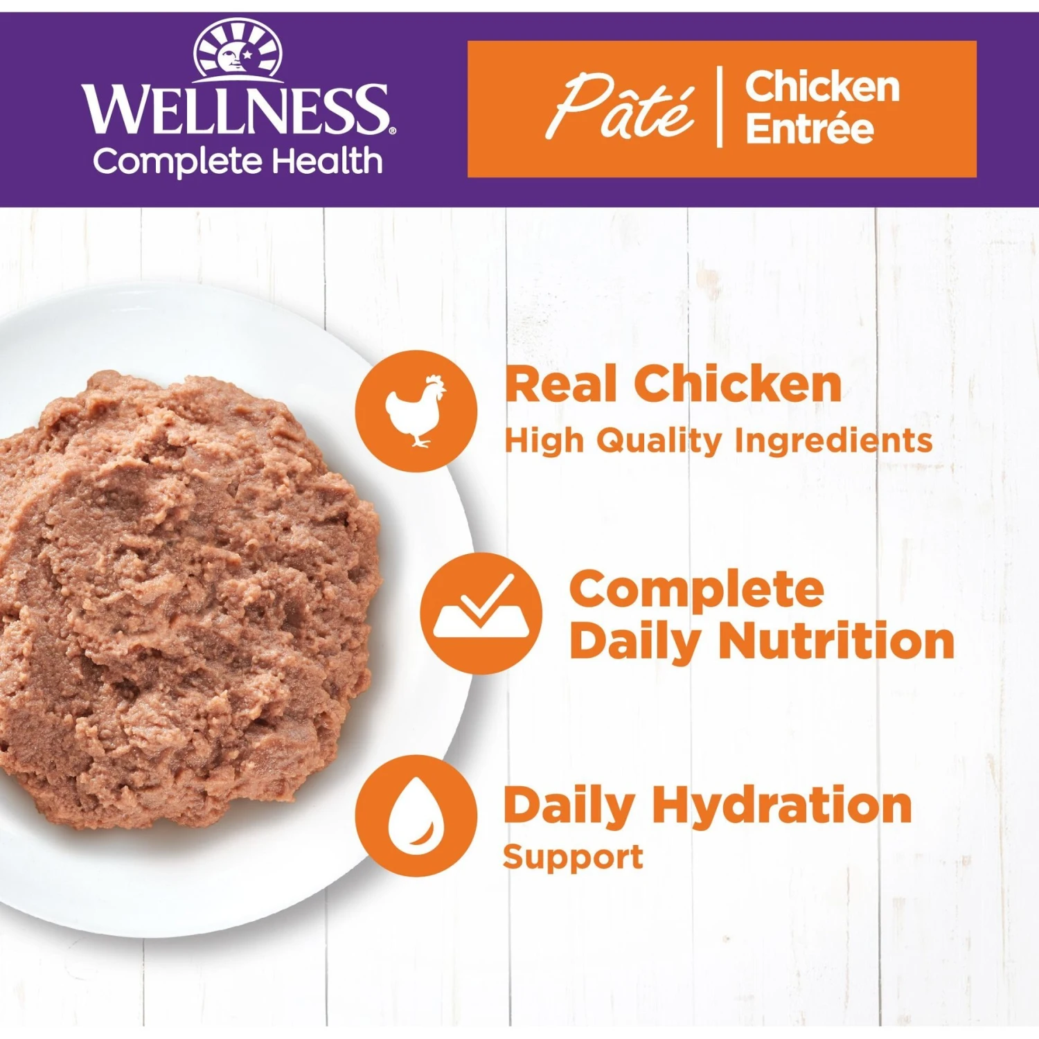 Wellness Complete Health Pate Chicken Entree Grain-Free Natural Canned Cat Food & Wellness Complete Health Grain-Free Indoor Healthy Weight Chicken Recipe Natural Dry Cat Food 10 Wellness Complete Health Pate Chicken Entree Grain-Free Natural Canned Cat Food & Wellness Complete Health Grain-Free Indoor Healthy Weight Chicken Recipe Natural Dry Cat Food - Image 8