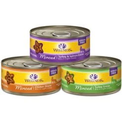 American Journey Minced Poultry & Seafood In Gravy Variety Pack Grain-Free Canned Cat Food & Wellness Complete Health Minced Poultry Pleasers Variety Pack Grain-Free Canned Cat Food -PurePet Bites Shop 297768 PT1. AC SS1800 V1694612912