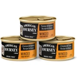 American Journey Minced Poultry & Seafood In Gravy Variety Pack Grain-Free Canned Cat Food & Wellness Complete Health Minced Poultry Pleasers Variety Pack Grain-Free Canned Cat Food -PurePet Bites Shop 297768 PT5. AC SS1800 V1694612974