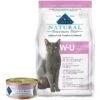 Blue Buffalo Natural Veterinary Diet W+U Weight Management + Urinary Care Grain-Free Wet Cat Food & Blue Buffalo Natural Veterinary Diet W+U Weight Management + Urinary Care Grain-Free Dry Cat Food