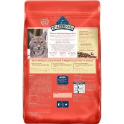 Blue Buffalo Wilderness Indoor Hairball & Weight Control Chicken Recipe Grain-Free Dry Cat Food & Blue Buffalo Bursts With Savory Seafood Cat Treats -PurePet Bites Shop 297850 PT2. AC SS1800 V1621304832