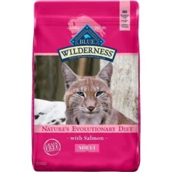 Blue Buffalo Wilderness Salmon Recipe Grain-Free Dry Cat Food & Blue Buffalo Bursts With Savory Seafood Cat Treats -PurePet Bites Shop 297856 PT1. AC SS1800 V1621296152