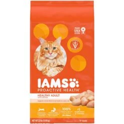 Iams ProActive Health Healthy Adult Original With Chicken Dry Cat Food & Greenies Feline SmartBites Healthy Skin & Fur Natural Chicken Flavor Soft & Crunchy Adult Cat Treats -PurePet Bites Shop 298108 PT5. AC SS1800 V1691776232