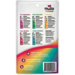 Nulo Freestyle Chicken & Cod Recipe Grain-Free Dry Cat & Kitten Food & Nulo Freestyle Perfect Purees Variety Pack Grain-Free Lickable Cat Treats -PurePet Bites Shop 298318 PT5. AC SS1800 V1621304559