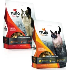 Nulo FreeStyle Turkey & Duck Recipe Freeze-Dried Raw Cat Food & Nulo FreeStyle Chicken & Salmon Recipe Freeze-Dried Raw Cat Food