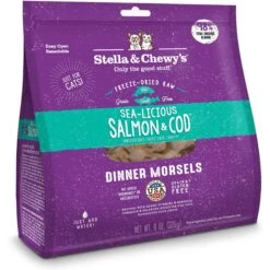 Stella & Chewy's Absolutely Rabbit Dinner Morsels Freeze-Dried Raw Cat Food & Stella & Chewy's Sea-licious Salmon & Cod Dinner Morsels Freeze-Dried Raw Cat Food -PurePet Bites Shop 298520 PT5. AC SS1800 V1621290143