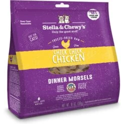 Stella & Chewy's Chick Chick Chicken Dinner Morsels Freeze-Dried Raw Cat Food & Stella & Chewy's Stella's Solutions Digestive Boost Chicken Freeze-Dried Raw Cat Food, 7.5-oz Bag -PurePet Bites Shop 298524 PT5. AC SS1800 V1621295855
