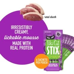 Tiki Cat Stix Duck In Creamy Gravy Grain-Free Wet Cat Treat, 3-oz Pouch, Pack Of 6 & Tiki Cat Luau Variety Pack Grain-Free Canned Cat Food 19 Tiki Cat Stix Duck In Creamy Gravy Grain-Free Wet Cat Treat, 3-oz Pouch, Pack Of 6 & Tiki Cat Luau Variety Pack Grain-Free Canned Cat Food -PurePet Bites Shop 298546 PT8. AC SS1800 V1702939320