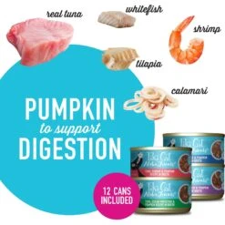 Tiki Cat Stix Salmon In Gravy Grain-Free Wet Cat Treat & Tiki Cat Aloha Friends Variety Pack Grain-Free Wet Cat Food -PurePet Bites Shop 298548 PT4. AC SS1800 V1702939343