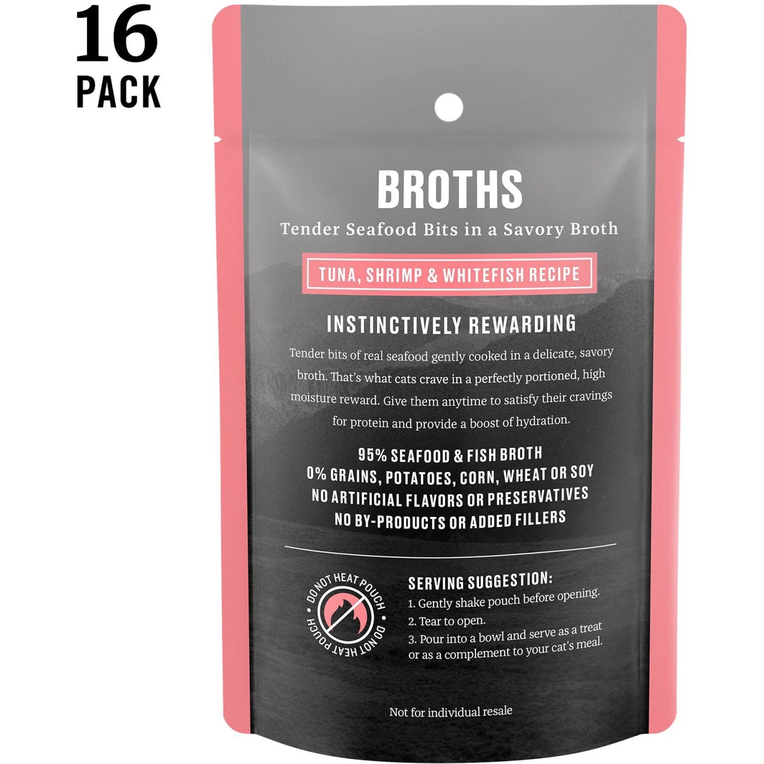 Tiki Cat Luau Velvet Mousse Variety Pack Grain-Free Wet Cat Food, 2.8-oz Pouch, Case Of 12 & American Journey Landmark Broths Tuna, Shrimp & Whitefish Recipe Wet Cat Food Complement Pouches, 1.4 Oz Case Of 16 9 Tiki Cat Luau Velvet Mousse Variety Pack Grain-Free Wet Cat Food, 2.8-oz Pouch, Case Of 12 & American Journey Landmark Broths Tuna, Shrimp & Whitefish Recipe Wet Cat Food Complement Pouches, 1.4 Oz Case Of 16 - Image 7