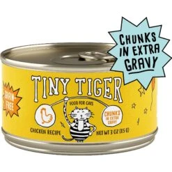 Tiny Tiger Chunks In EXTRA Gravy Chicken Recipe Grain-Free Canned Cat Food & Tiny Tiger Chunks In EXTRA Gravy Turkey Recipe Grain-Free Canned Cat Food -PurePet Bites Shop 298564 PT1. AC SS1800 V1621306048