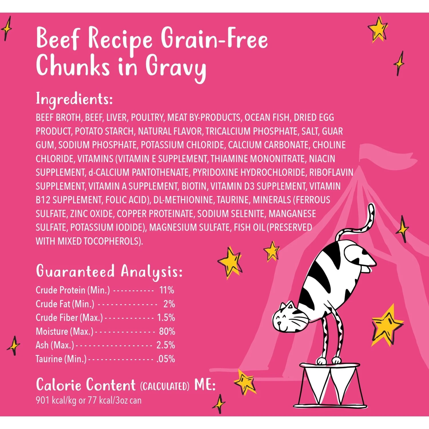 Tiny Tiger Chunks In Gravy Beef Recipe Grain-Free Canned Cat Food & Fancy Feast Gravy Lovers Beef Feast Gravy Canned Cat Food 6 Tiny Tiger Chunks In Gravy Beef Recipe Grain-Free Canned Cat Food & Fancy Feast Gravy Lovers Beef Feast Gravy Canned Cat Food - Image 4