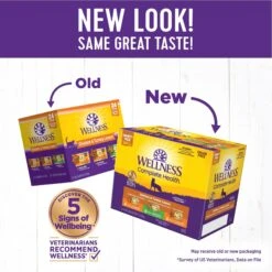 Wellness Chicken & Turkey Lovers Canned Cat Food, 3-oz, Case Of 24 & Wellness CORE Signature Selects Shredded Boneless Chicken & Chicken Liver Entree In Sauce Grain-Free Natural Canned Cat Food -PurePet Bites Shop 298656 PT6. AC SS1800 V1621988238