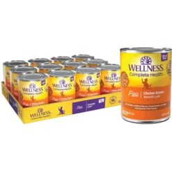 Wellness Complete Health Pate Chicken Entree Grain-Free Natural Canned Cat Food & Wellness Complete Health Natural Grain-Free Salmon & Herring Dry Cat Food -PurePet Bites Shop 298668 PT5. AC SS1800 V1621986479