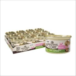 Wellness CORE Natural Grain-Free Turkey & Chicken Liver Pate Canned Kitten Food & Wellness CORE Grain-Free Salmon, Whitefish & Herring Pate Canned Kitten & Cat Food -PurePet Bites Shop 298714 PT1. AC SS1800 V1621985241
