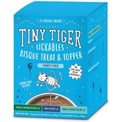 Tiny Tiger, Lickables, Variety Pack, Bisque Cat Treat & Topper -PurePet Bites Shop 299262 PT8. AC SS1800 V1668548679
