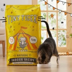 Tiny Tiger, Natural Indoor Recipe Chicken Flavor Dry Cat Food -PurePet Bites Shop 301419 PT5. AC SS1800 V1634583976