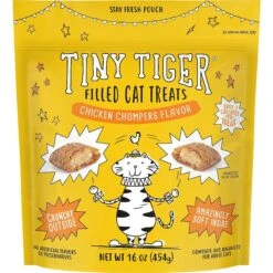 Tiny Tiger Chunks In EXTRA Gravy Chicken Recipe Grain-Free Canned Cat Food & Tiny Tiger Chicken Chompers Flavor Filled Cat Treats -PurePet Bites Shop 303742 PT5. AC SS1800 V1623070041