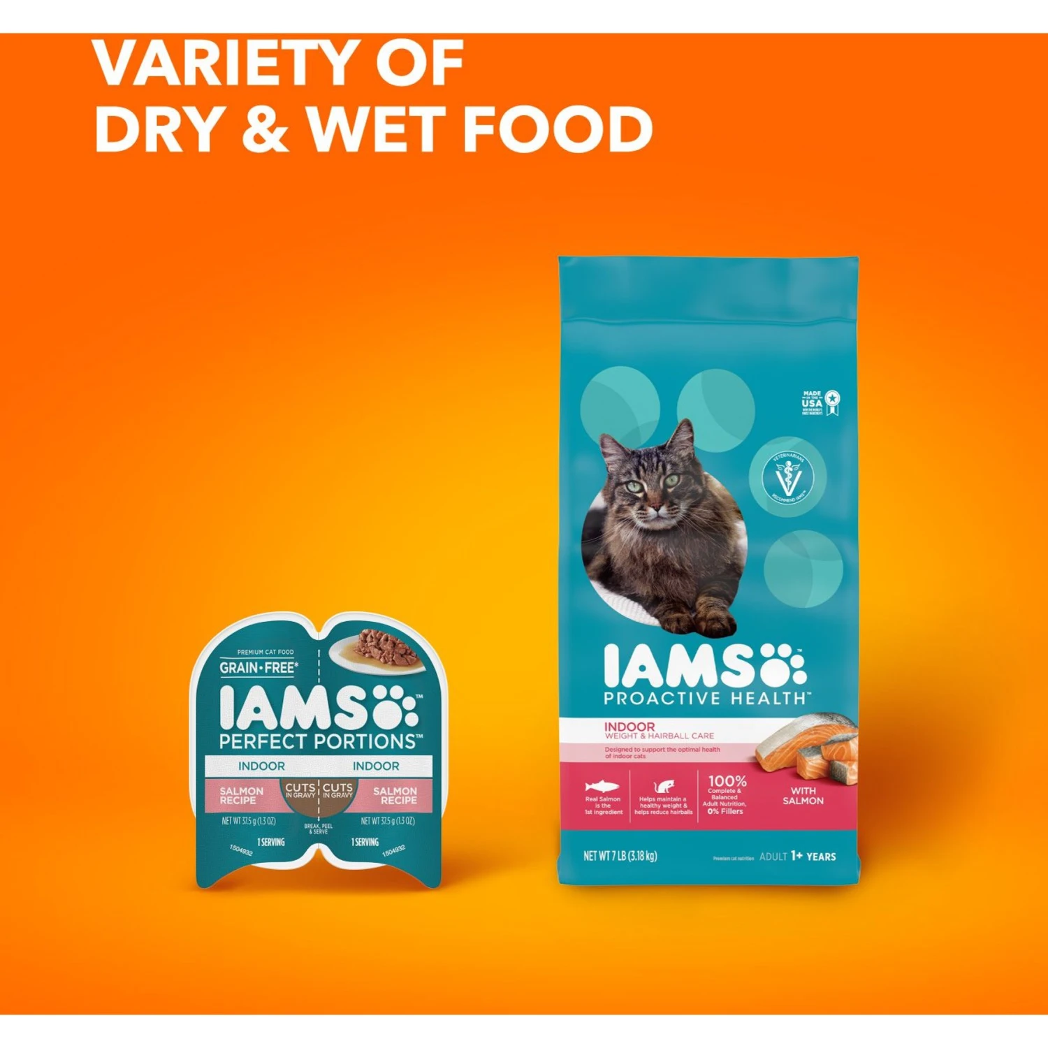 Iams ProActive Health Adult Indoor Weight & Hairball Care With Salmon Dry Cat Food 11 Iams ProActive Health Adult Indoor Weight & Hairball Care With Salmon Dry Cat Food - Image 9