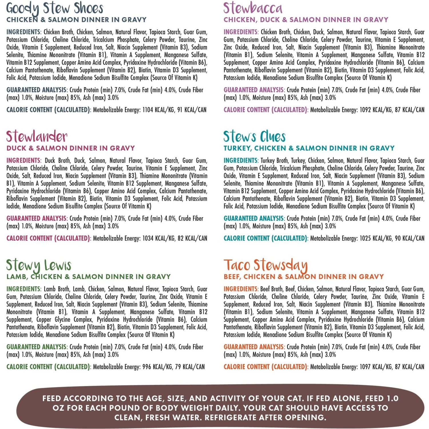 Weruva Classic Stews, Spoil Me Stewpid! Variety Pack Wet Cat Food 6 Weruva Classic Stews, Spoil Me Stewpid! Variety Pack Wet Cat Food - Image 4