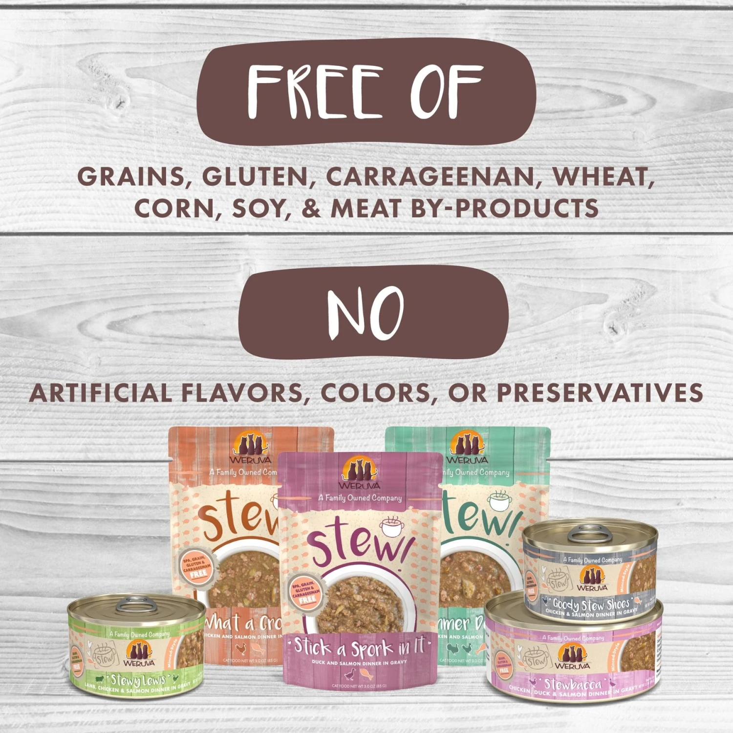 Weruva Classic Stews, Spoil Me Stewpid! Variety Pack Wet Cat Food 7 Weruva Classic Stews, Spoil Me Stewpid! Variety Pack Wet Cat Food - Image 5