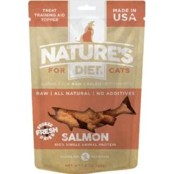Nature's Diet Salmon Raw Freeze-Dried Cat Treats, 1-oz Pouch