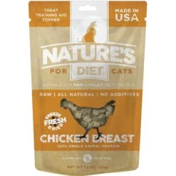 Nature's Diet Chicken Breast Raw Freeze-Dried Cat Treats, 1.5-oz Pouch