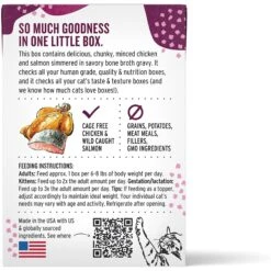 The Honest Kitchen Grain-Free Minced Chicken & Salmon In Bone Broth Gravy Wet Cat Food -PurePet Bites Shop 324346 PT1. AC SS1800 V1635803209