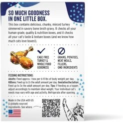 The Honest Kitchen Grain-Free Minced Turkey In Bone Broth Gravy Wet Cat Food, 5.5-oz, Case Of 12 -PurePet Bites Shop 324354 PT1. AC SS1800 V1635804404