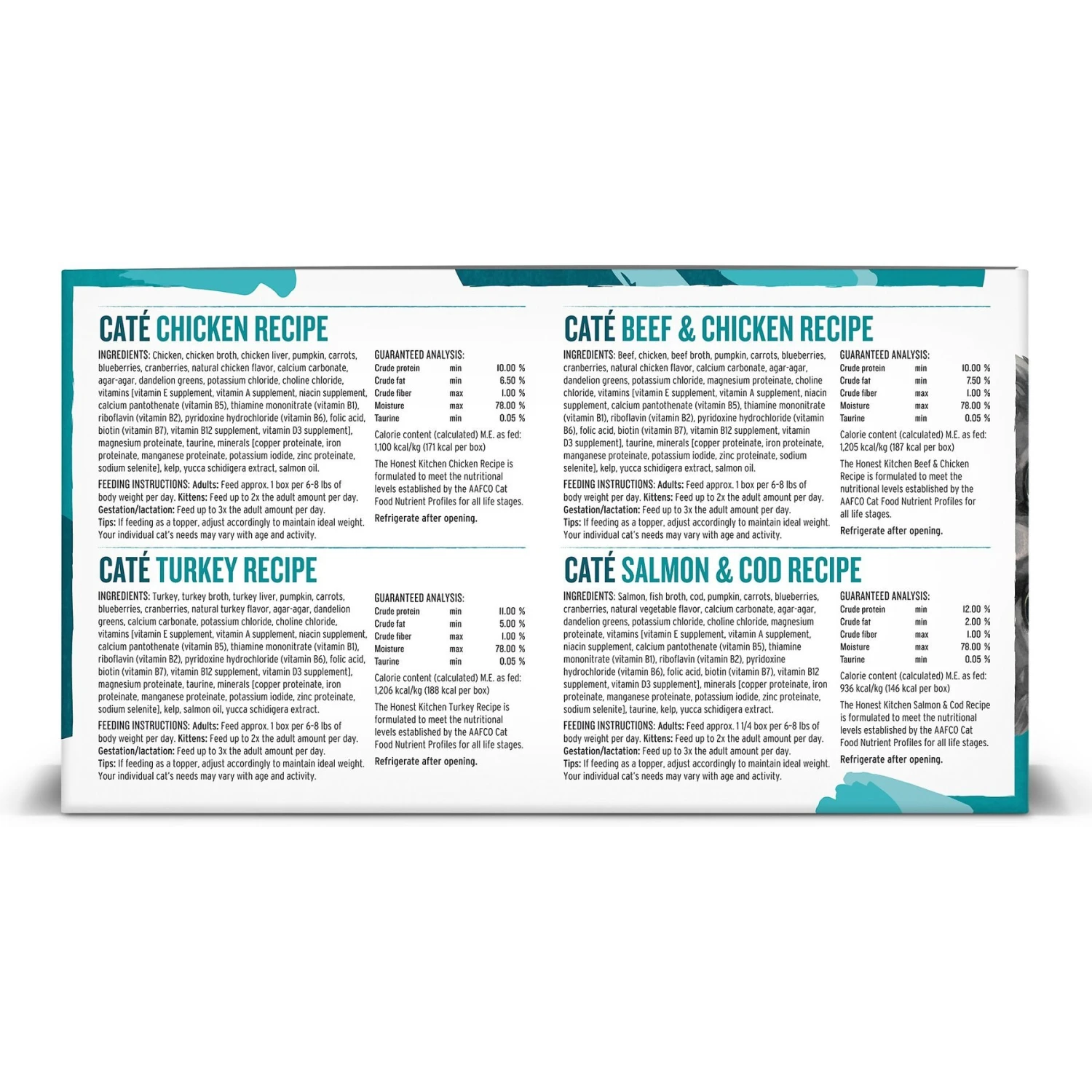 The Honest Kitchen Grain-Free Variety Pack Wet Cat Food, Case Of 8 5 The Honest Kitchen Grain-Free Variety Pack Wet Cat Food, Case Of 8 - Image 3
