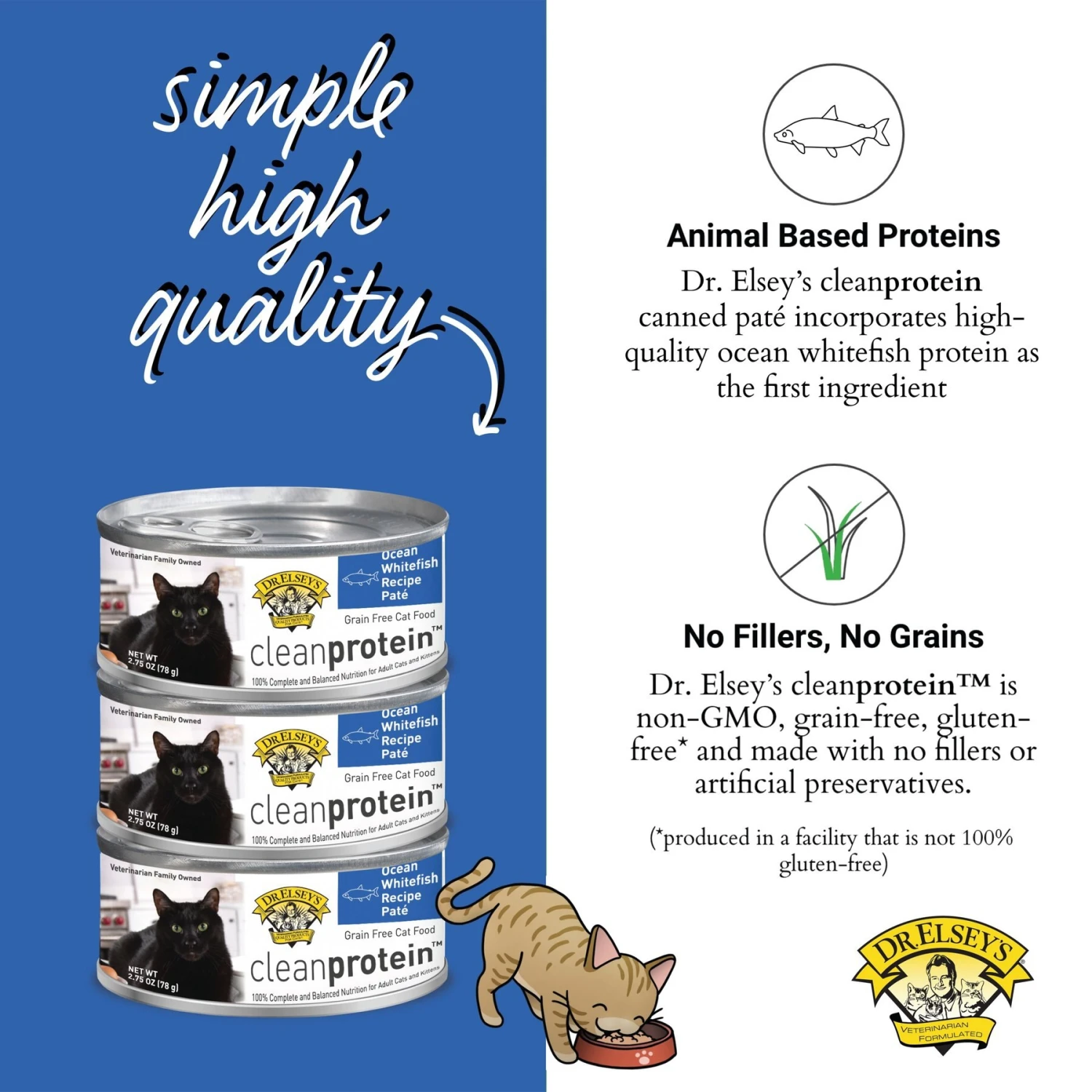 Dr. Elsey's Cleanprotein Whitefish Recipe Wet Cat Food 8 Dr. Elsey's Cleanprotein Whitefish Recipe Wet Cat Food - Image 6