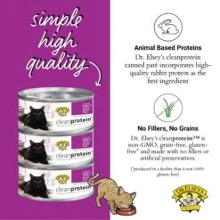 Dr. Elsey's Cleanprotein Rabbit & Turkey Recipe Wet Cat Food -PurePet Bites Shop 325186 PT4. AC SS1800 V1701365929
