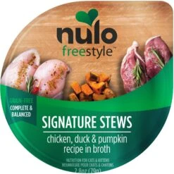 Nulo FreeStyle Chicken, Duck, & Pumpkin Stew Wet Cat Food, 2.8-oz Pouch, Case Of 24 -PurePet Bites Shop 329291 PT1. AC SS1800 V1634847415