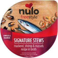 Nulo FreeStyle Mackerel, Shrimp & Mussels Stew Wet Cat Food -PurePet Bites Shop 329293 PT1. AC SS1800 V1634847175