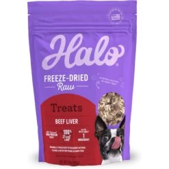 PurePet Bites Shop 42 Halo Liv-A-Littles Beef Liver Protein Freeze-Dried Dog & Cat Treats, 3-oz Bag