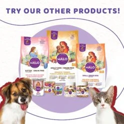 Halo Liv-A-Littles Beef Liver Protein Freeze-Dried Dog & Cat Treats, 3-oz Bag -PurePet Bites Shop 329479 PT5. AC SS1800 V1631590023