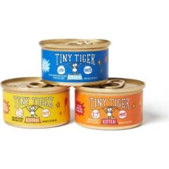 Tiny Tiger, Kitten Classic, Ocean Whitefish Pate Recipe, Canned Cat Food -PurePet Bites Shop 330994 PT5. AC SS1800 V1642187801