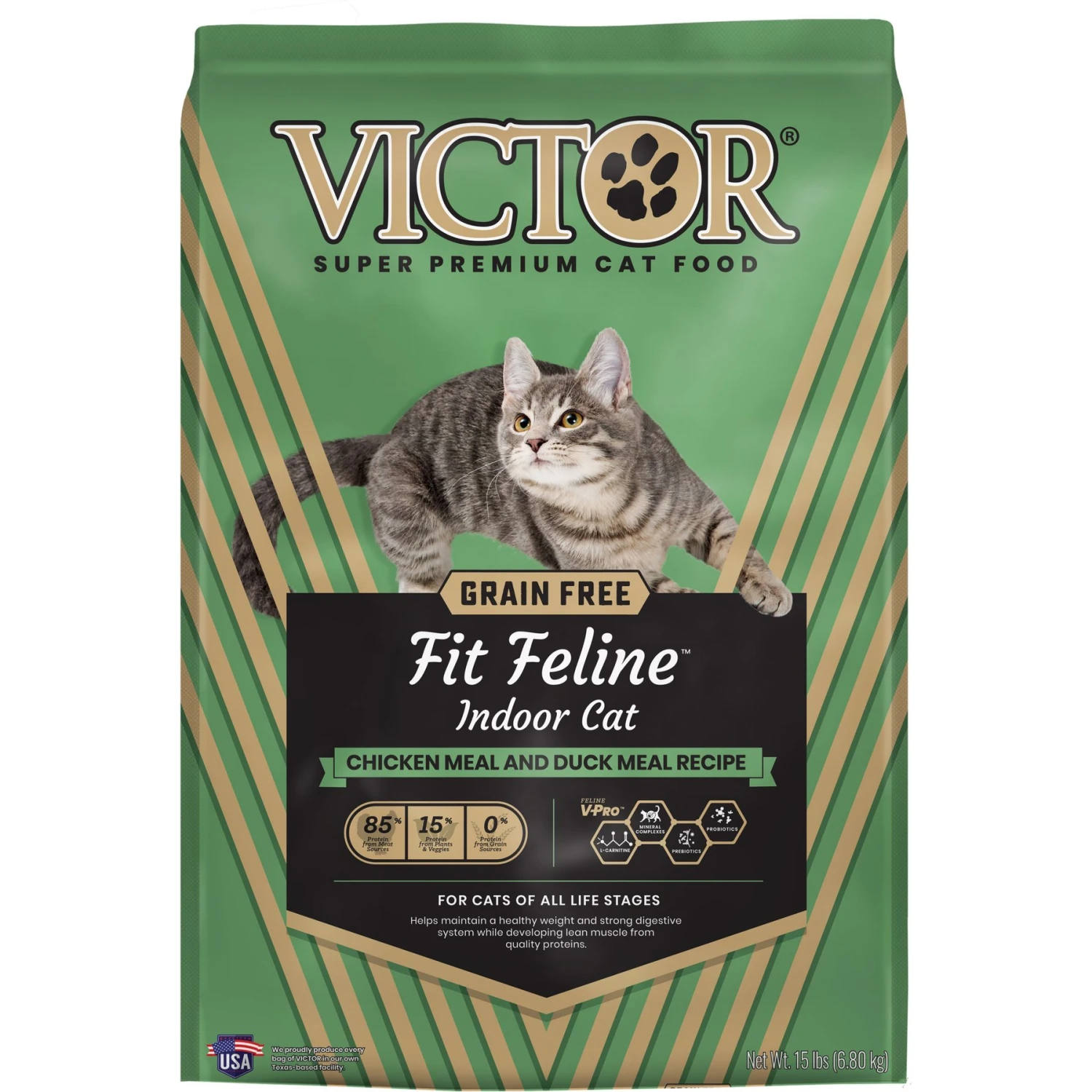 VICTOR Fit Feline Indoor Grain-Free Chicken Meal & Duck Meal Recipe Dry Cat Food 3 VICTOR Fit Feline Indoor Grain-Free Chicken Meal & Duck Meal Recipe Dry Cat Food