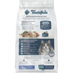Blue Buffalo Tastefuls Hairball Control Natural Chicken & Brown Rice Recipe Adult 7+ Dry Cat Food & Blue Buffalo Freedom Indoor Mature Chicken Recipe Grain-Free Canned Cat Food -PurePet Bites Shop 338657 PT6. AC SS1800 V1635892950