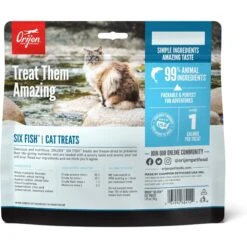 ORIJEN Six Fish Grain-Free Dry Cat Food & ORIJEN Six Fish Grain-Free Freeze-Dried Cat Treats, 1.25-oz Bag -PurePet Bites Shop 338705 PT7. AC SS1800 V1689685837